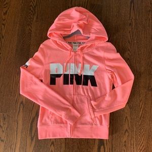 PINK Zip Up Sweatshirt